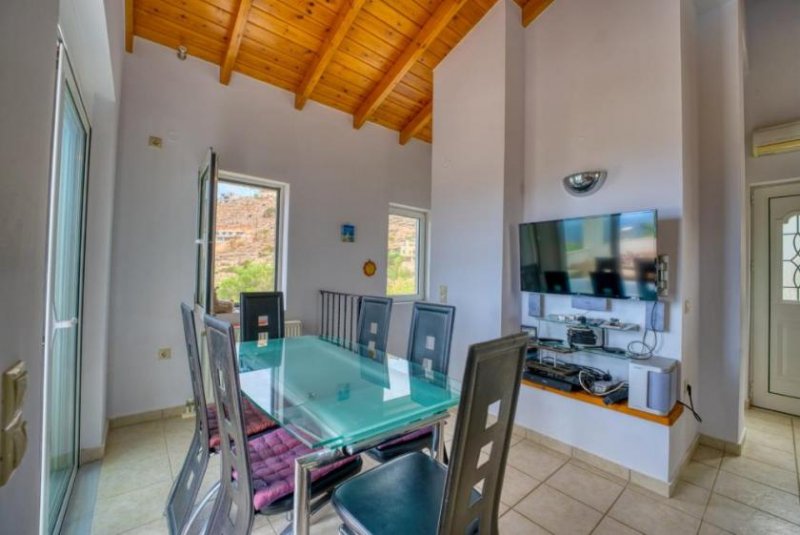 Kokkino Chorio Kreta, Kokkino Chorio: Ruhige Villa mit spektakulärem Panoramablick auf das Meer zu verkaufen Haus kaufen